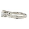 Image 2 : Platinum Three-Stone Princess Cut Diamond Ring