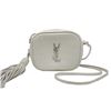 Image 1 : Authentic Yves St. Laurent Embossed White Leather Crossbody Bag
