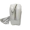 Image 4 : Authentic Yves St. Laurent Embossed White Leather Crossbody Bag