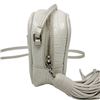 Image 5 : Authentic Yves St. Laurent Embossed White Leather Crossbody Bag