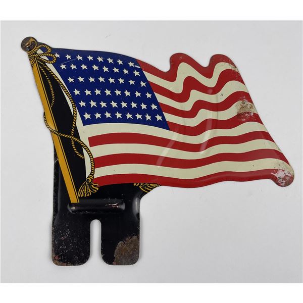 American Flag License Plate Topper