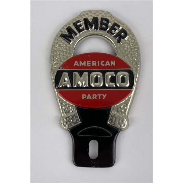 Amoco Horseshoe License Plate Topper