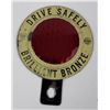 Image 1 : Brilliant Bronze Drive Safely License Plate Topper