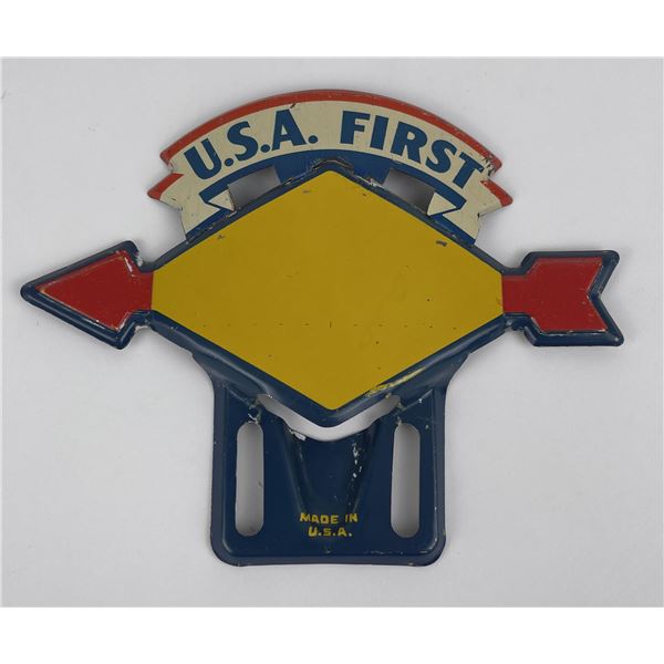 Sunoco USA First License Plate Topper