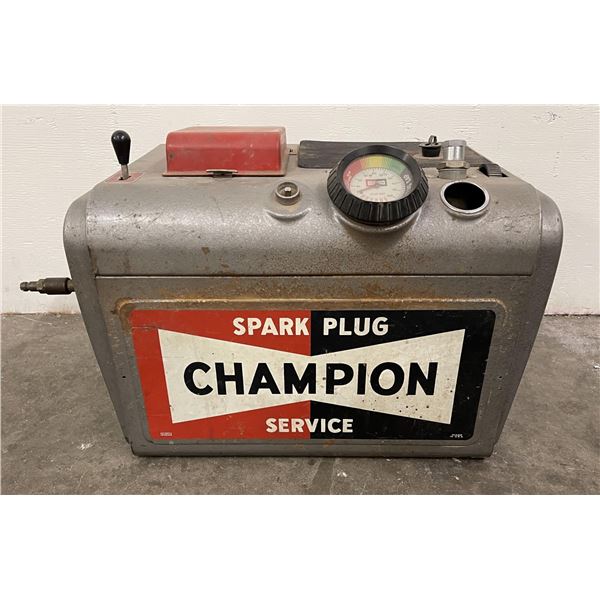 Vintage Champion Spark Plug Cleaning Machine