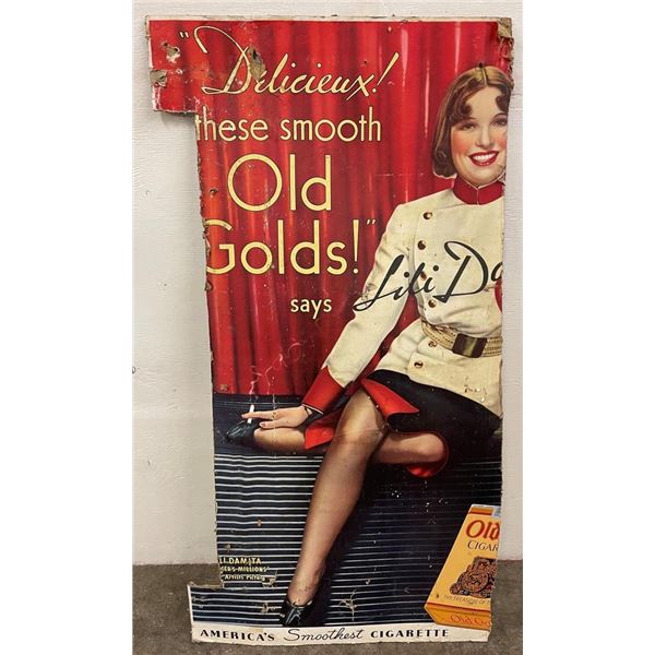 Old Gold Cigarettes Store Display Sign