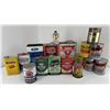 Image 1 : Lot of Oil Cans Conoco Ford Texaco Gulf