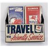Image 1 : Mobil Oil Mobilgas Travel Map Display Rack