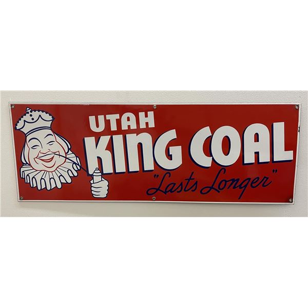 Utah King Coal Porcelain Sign