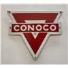 Image 1 : Conoco Porcelain Gas Pump Plate Sign