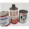 Image 2 : Lot of Oil Cans Quaker State Conoco Cities