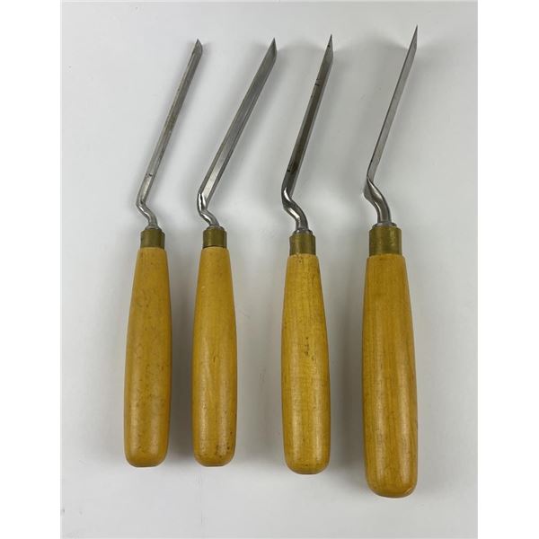 Lot of 4 Woodcraft Made in England Chisels