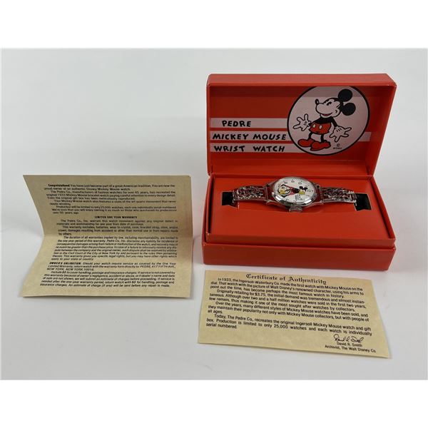 Pedre Mickey Mouse Wristwatch New in Box