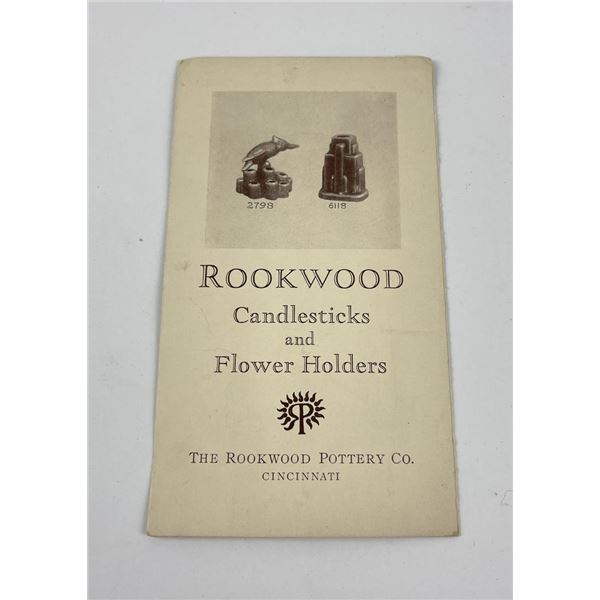Rookwood Pottery Catalog Candlesticks Flower Frogs
