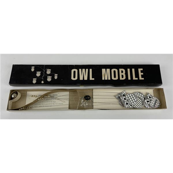 Mid Century Modern Otagiri Owl Mobile in Box