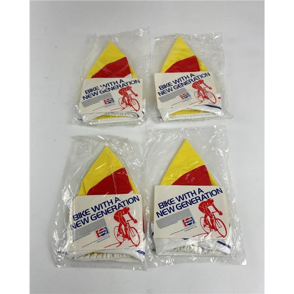 Lot of 4 Vintage Pepsi Bicycle Racing Hats
