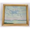 Image 1 : Tom Brown Oil on Canvas Mallards Landing