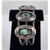 Image 2 : Navajo Sterling Silver Turquoise Bracelet