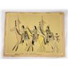 Image 1 : Sherman Chaddlesone Indian Ledger Painting