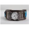 Image 3 : Navajo Sterling Silver Turquoise Watch Bracelet