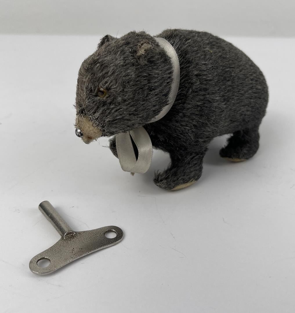 Antique Clockwork Walking Bear Toy