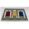 Image 1 : Prairie School Style Stained Glass Window