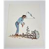 Image 1 : ED Scott Navajo Indian Chopping Wood Print