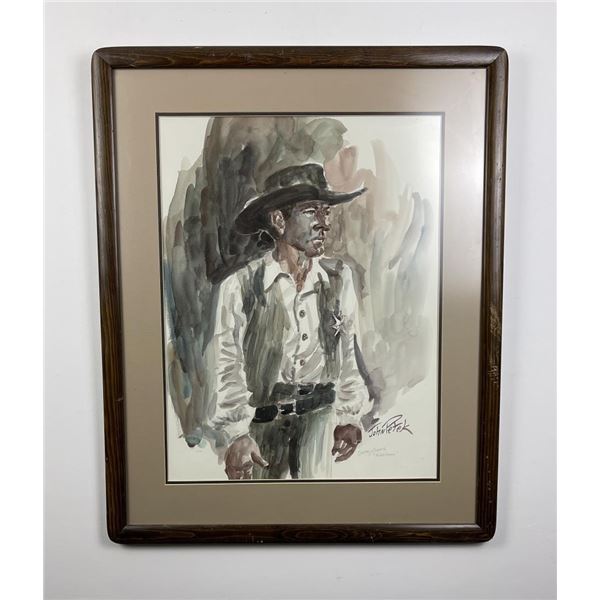 John Petek Montana Watercolor Painting