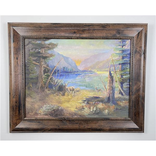 JJ Meany Montana Glacier Park Oil Painting