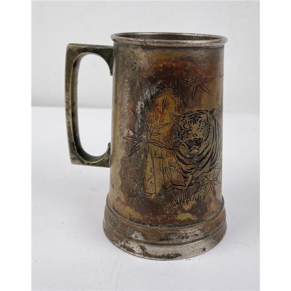 Korean War Engraved Tiger Beer Stein