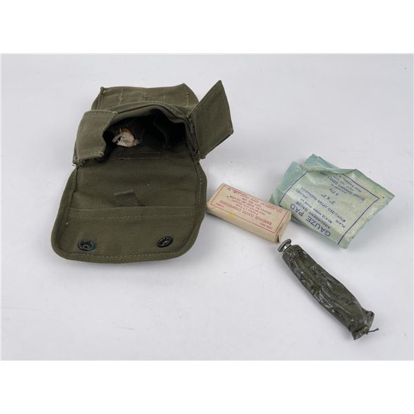 Scarce WW2 Jungle First Aid Belt Pouch US Army