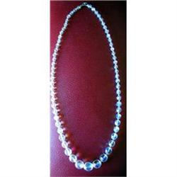 Czech Crystal Multi Facested AB Necklace 24  #1865718