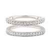 Image 2 : 0.60 ctw Diamond Double Row Ring Guard - 14KT White Gold