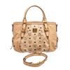 Image 1 : MCM Cream Visetos Coated Canvas  Leather Shoulder Bag