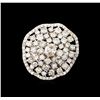 Image 2 : 14KT White Gold 3.86 ctw Diamond Ring