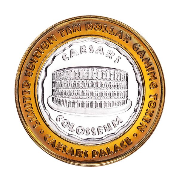 .999 Silver Caesars Palace Las Vegas, Nevada $40 Casino Limited Edition Gaming Token