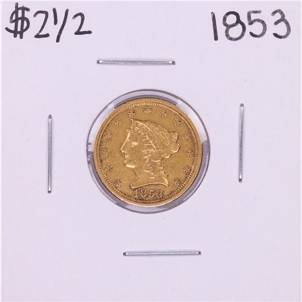 1853 $2 1/2 Liberty Head Quarter Eagle Gold Coin