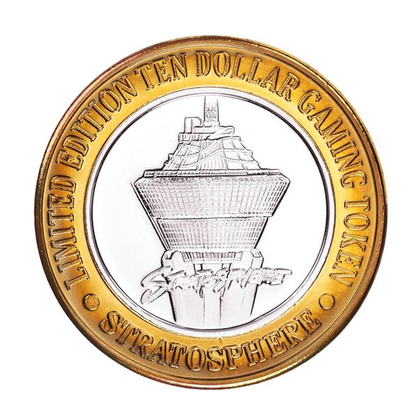 .999 Silver Stratosphere Las Vegas, NV $10 Casino Limited Edition Gaming Token