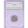 Image 1 : 1940-S Mercury Dime Coin PCGS MS65 Green Rattler Holder