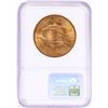 Image 2 : 1908 No Motto $20 St. Gaudens Double Eagle Gold Coin NGC MS62