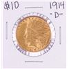 Image 1 : 1914-D $10 Indian Head Eagle Gold Coin