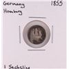 Image 1 : 1855 Germany Hamburg 1 Sechsling Silver Coin