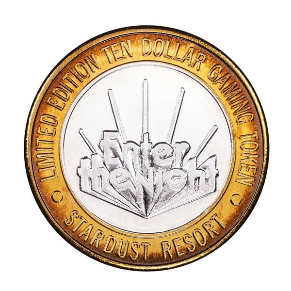 .999 Silver Stardust Resort Las Vegas $10 Casino Limited Edition Gaming Token