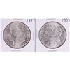 Image 1 : Lot of (2) 1887 $1 Morgan Silver Dollar Coins