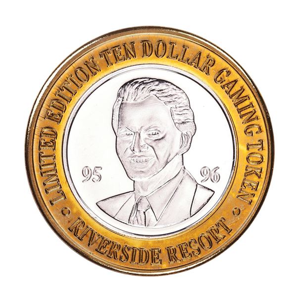 .999 Fine Silver Riverside Casino Laughlin, NV $10 Limited Edition Gaming Token