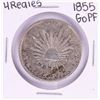 Image 1 : 1855 GoPF Mexico 4 Reales Silver Coin