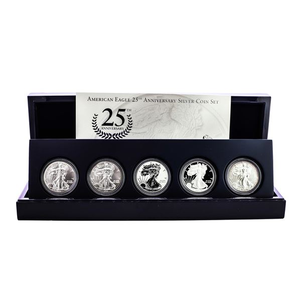 2011 American Silver Eagle 25th Anniversary Coin Set w/ Box & COA