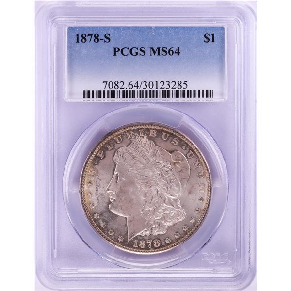 1878-S $1 Morgan Silver Dollar Coin PCGS MS64