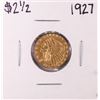 Image 1 : 1927 $2 1/2 Indian Head Quarter Eagle Gold Coin