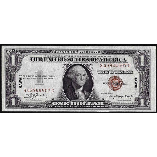 1935A $1 Hawaii WWII Emergency Issue Silver Certificate Note